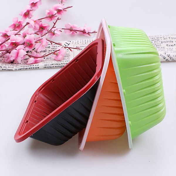 Disposable Plastic Square Colorful Packing Box